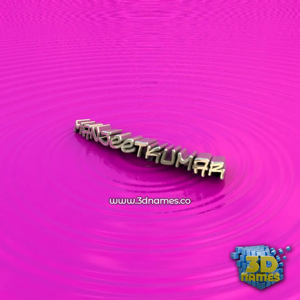 manjeetkumar in Pink Graffiti style - 3D name wallpaper