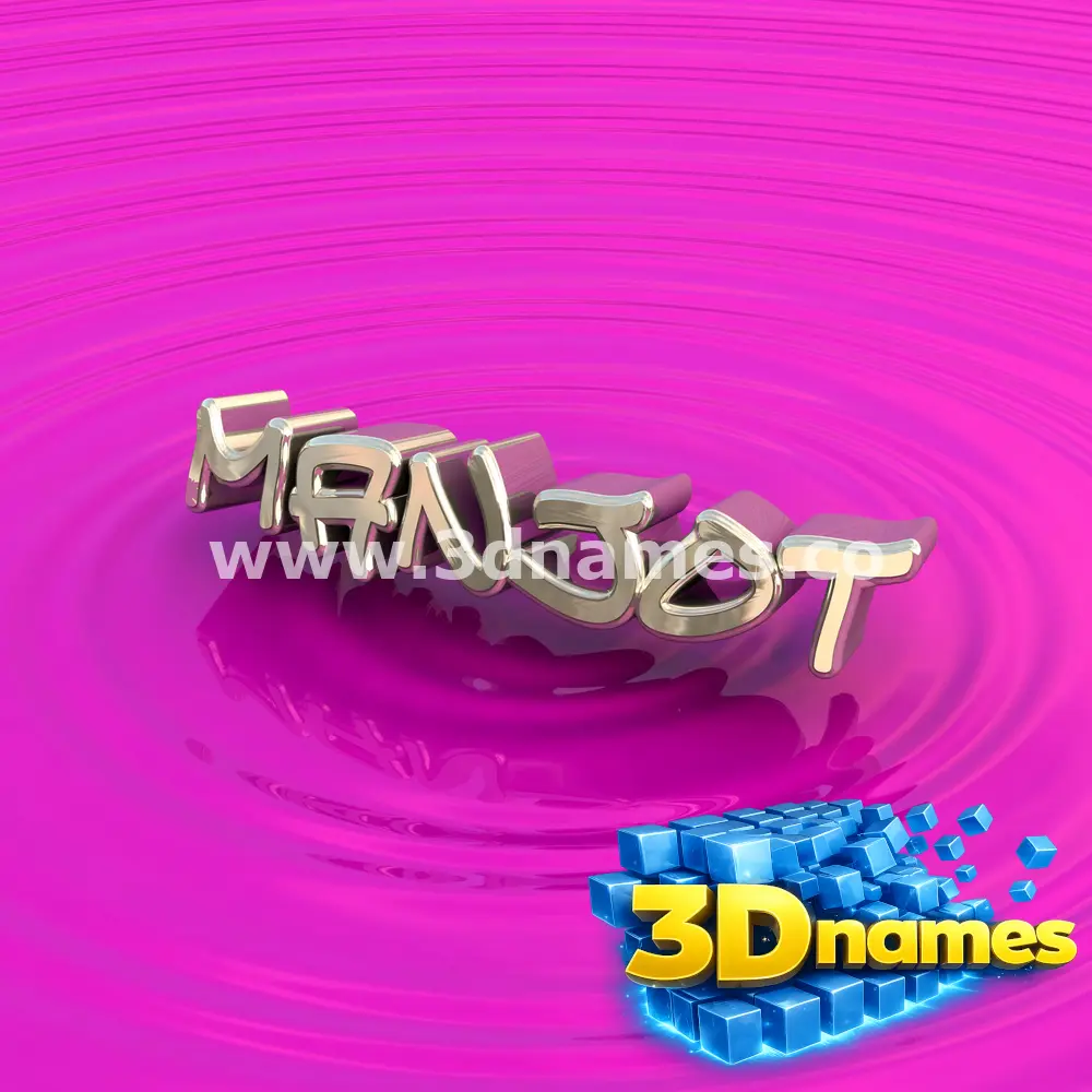 manjot in Pink Graffiti style - 3D name wallpaper
