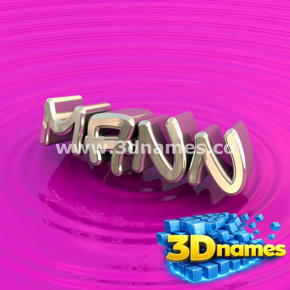 mann in Pink Graffiti style - 3D name wallpaper
