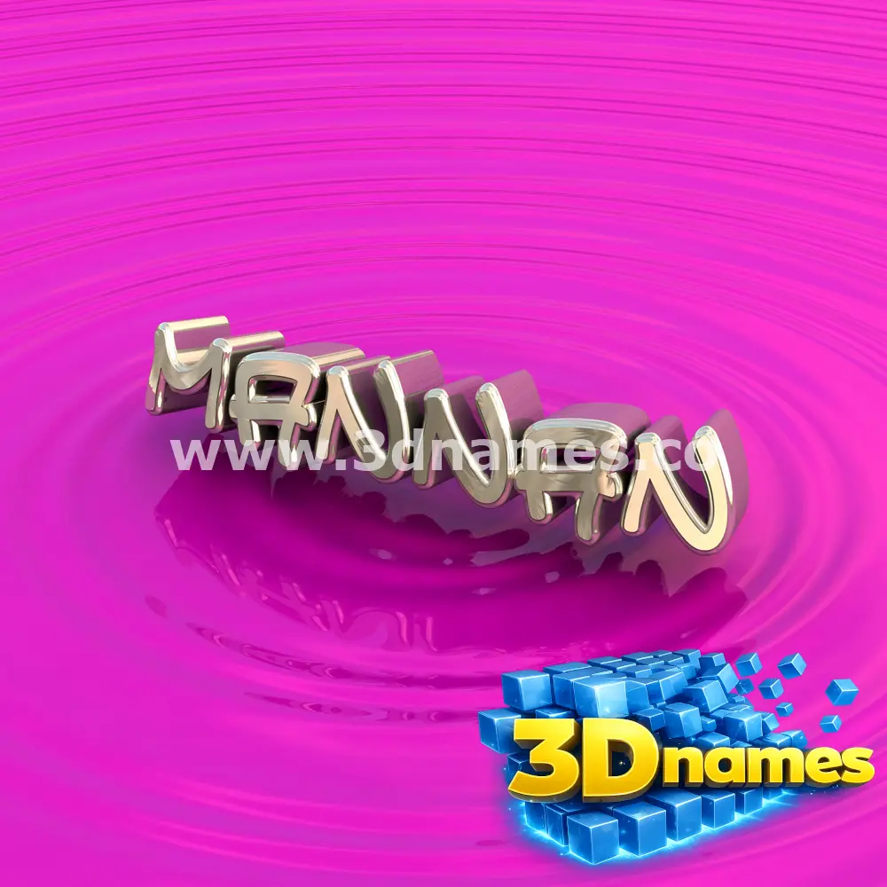 mannan in Pink Graffiti style - 3D name wallpaper