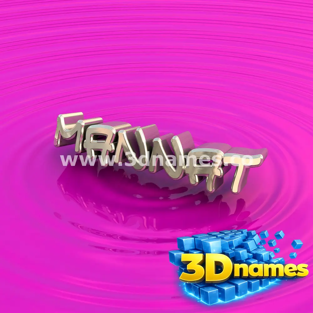 mannat in Pink Graffiti style - 3D name wallpaper