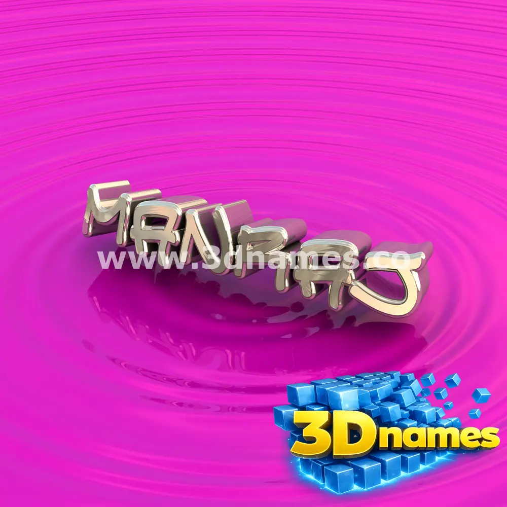 manraj in Pink Graffiti style - 3D name wallpaper