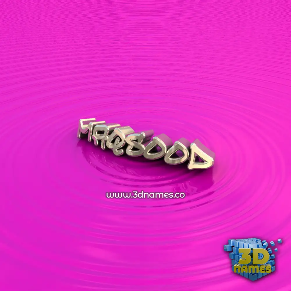 maqsood in Pink Graffiti style - 3D name wallpaper