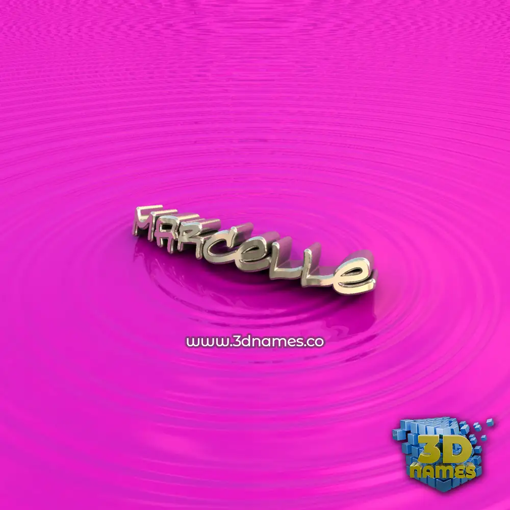 marcelle in Pink Graffiti style - 3D name wallpaper