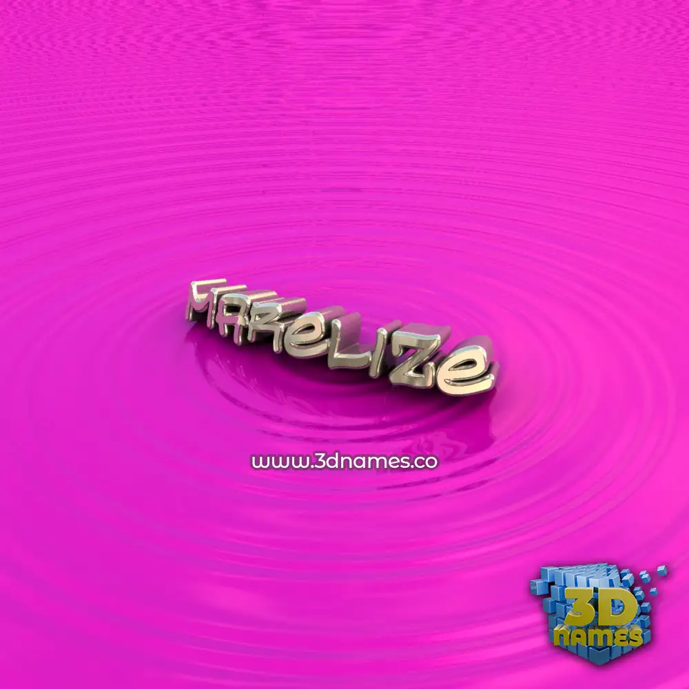 marelize in Pink Graffiti style - 3D name wallpaper