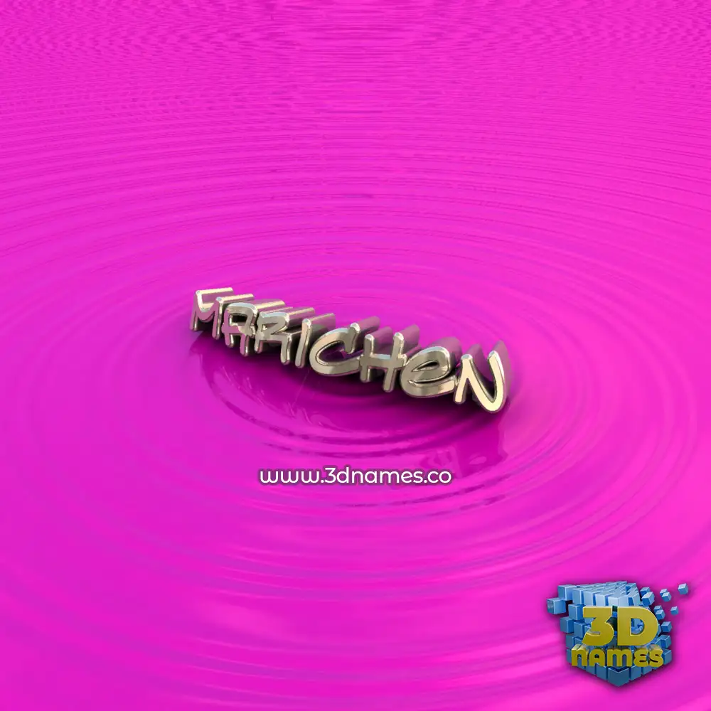 marichen in Pink Graffiti style - 3D name wallpaper
