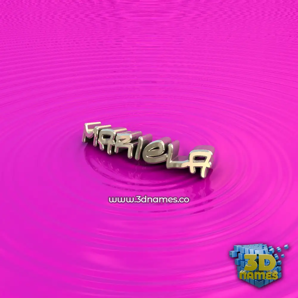 mariela in Pink Graffiti style - 3D name wallpaper