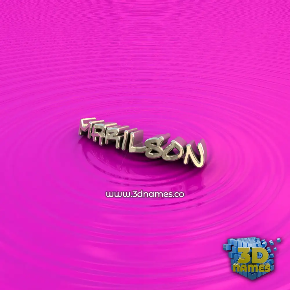 marilson in Pink Graffiti style - 3D name wallpaper
