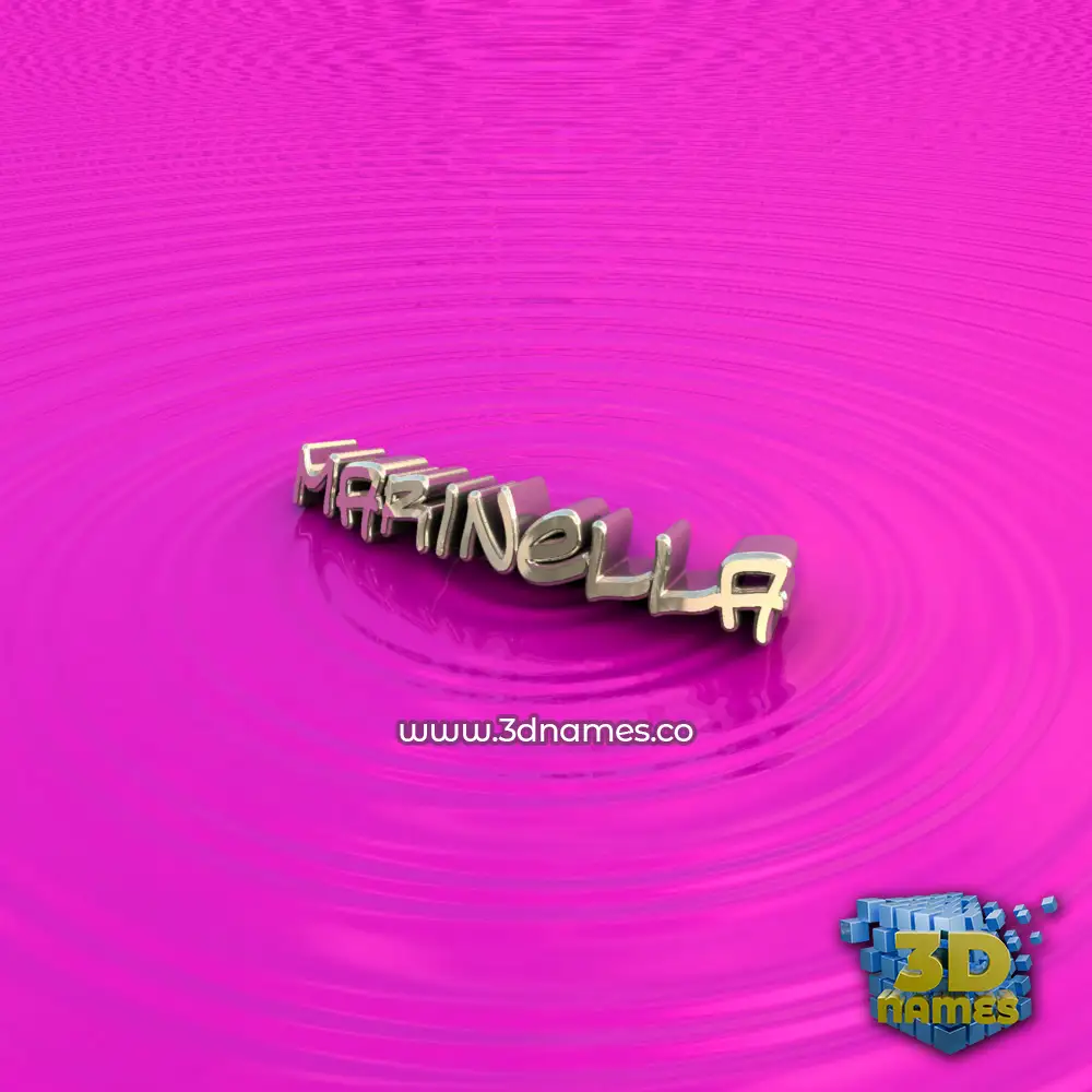marinella in Pink Graffiti style - 3D name wallpaper