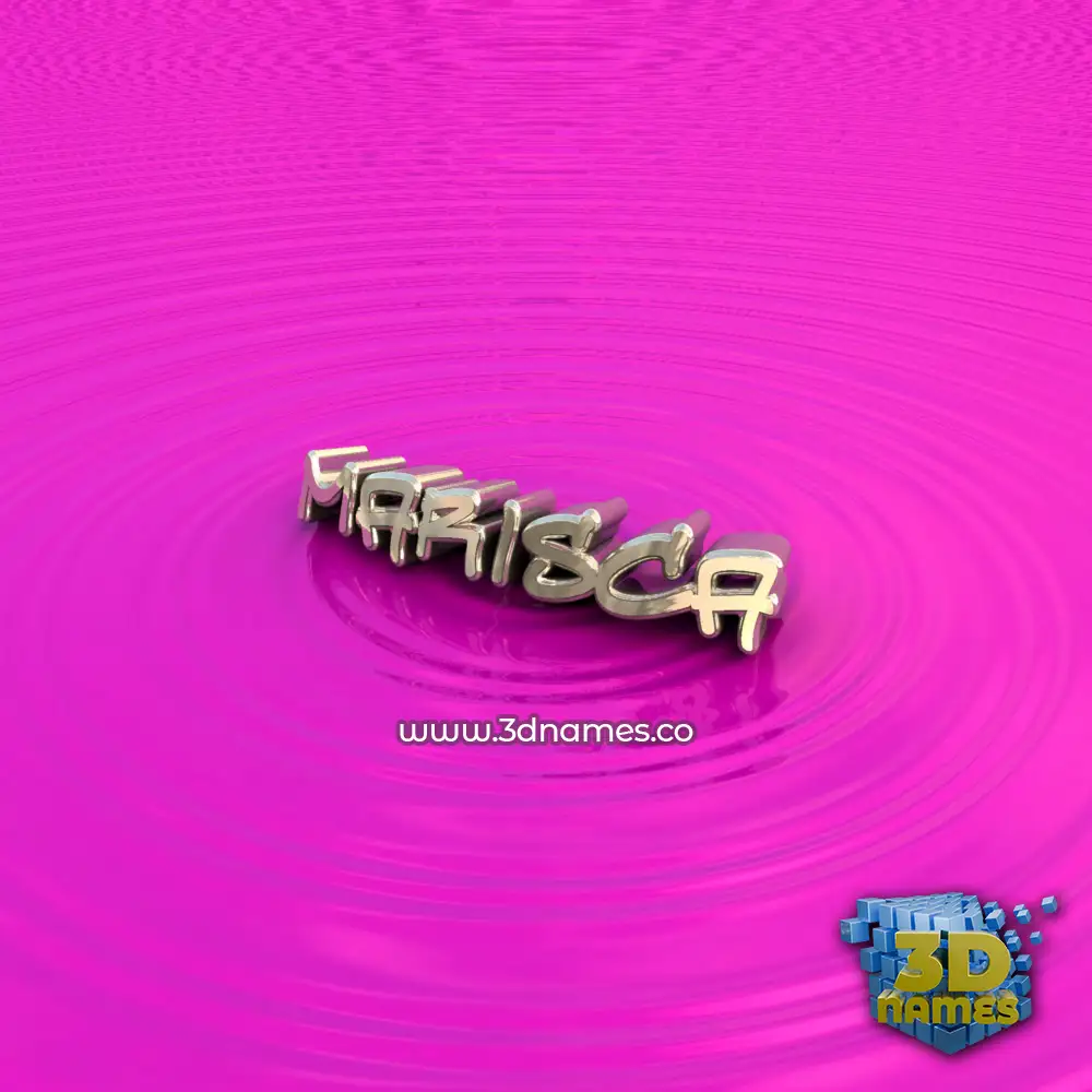 marisca in Pink Graffiti style - 3D name wallpaper