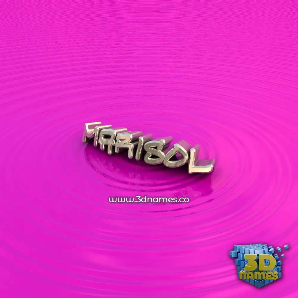 marisol in Pink Graffiti style - 3D name wallpaper