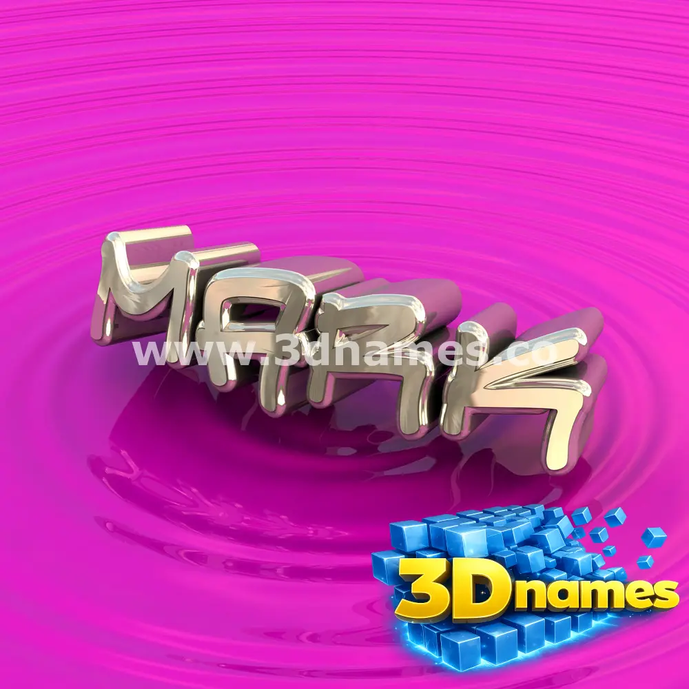 mark in Pink Graffiti style - 3D name wallpaper
