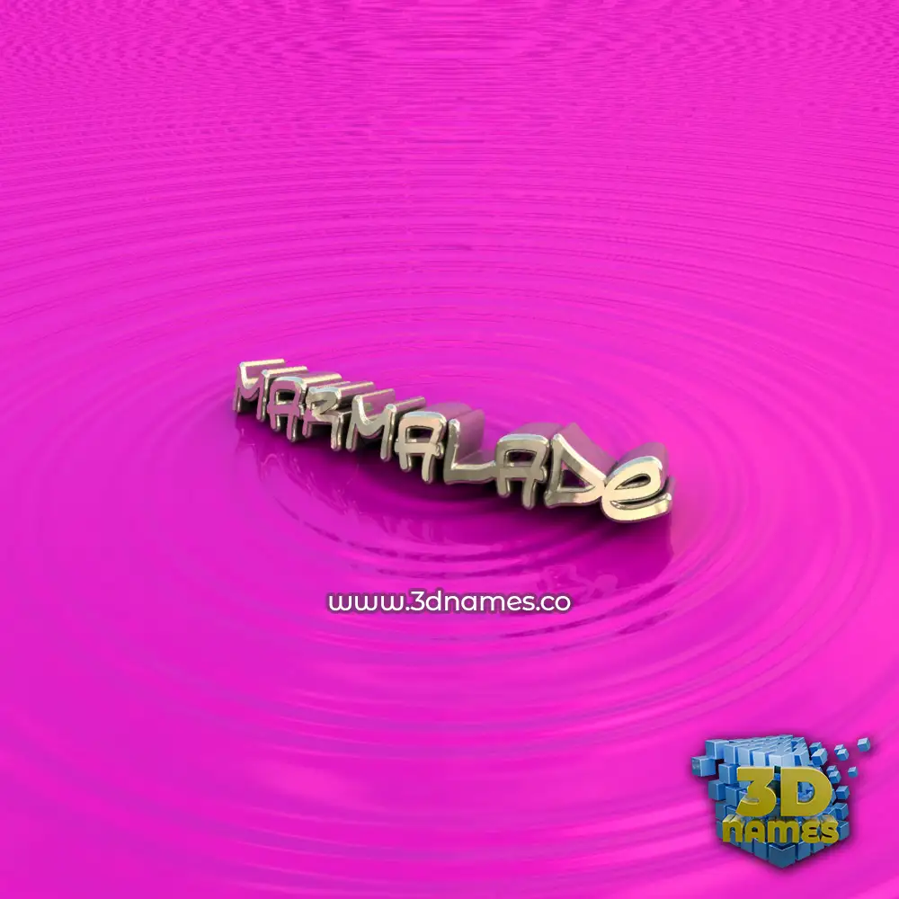 marmalade in Pink Graffiti style - 3D name wallpaper