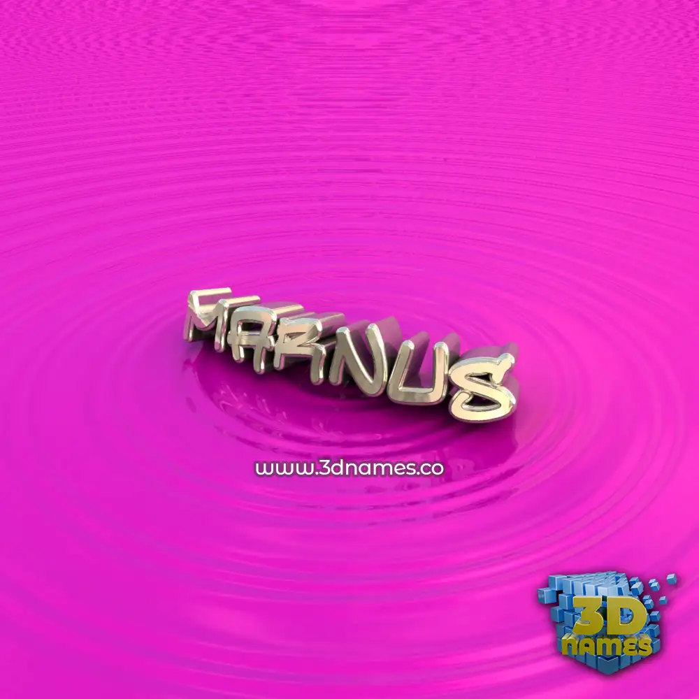 marnus in Pink Graffiti style - 3D name wallpaper