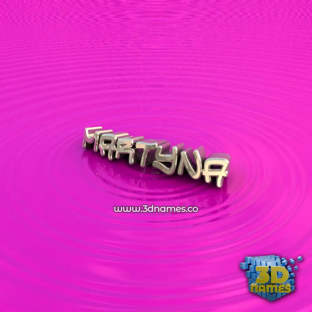 martyna in Pink Graffiti style - 3D name wallpaper