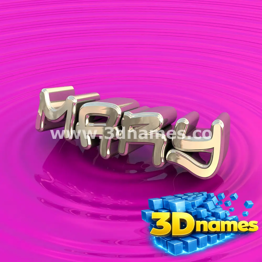 mary in Pink Graffiti style - 3D name wallpaper