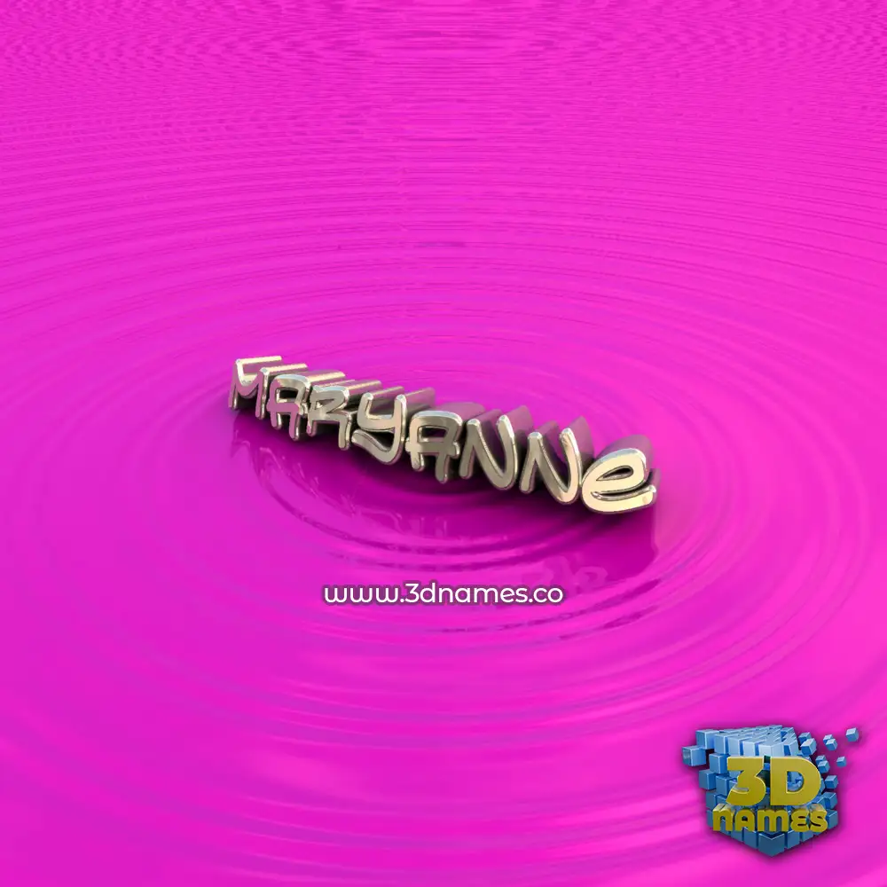 maryanne in Pink Graffiti style - 3D name wallpaper