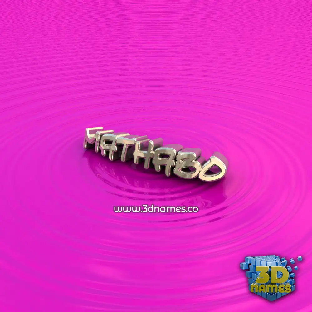 mathabo in Pink Graffiti style - 3D name wallpaper