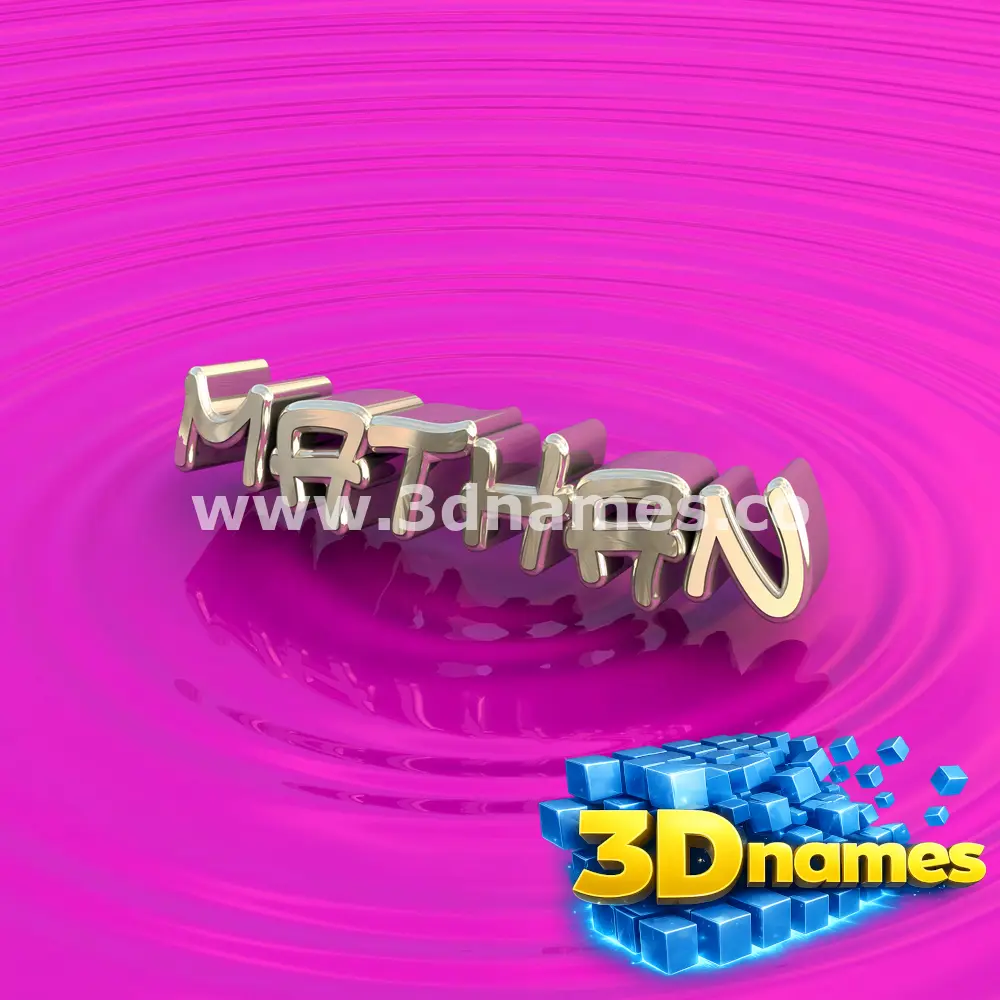 mathan in Pink Graffiti style - 3D name wallpaper