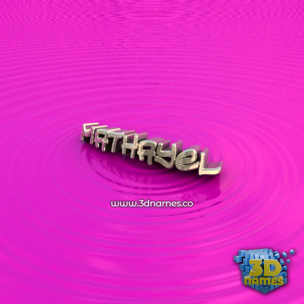 mathayel in Pink Graffiti style - 3D name wallpaper