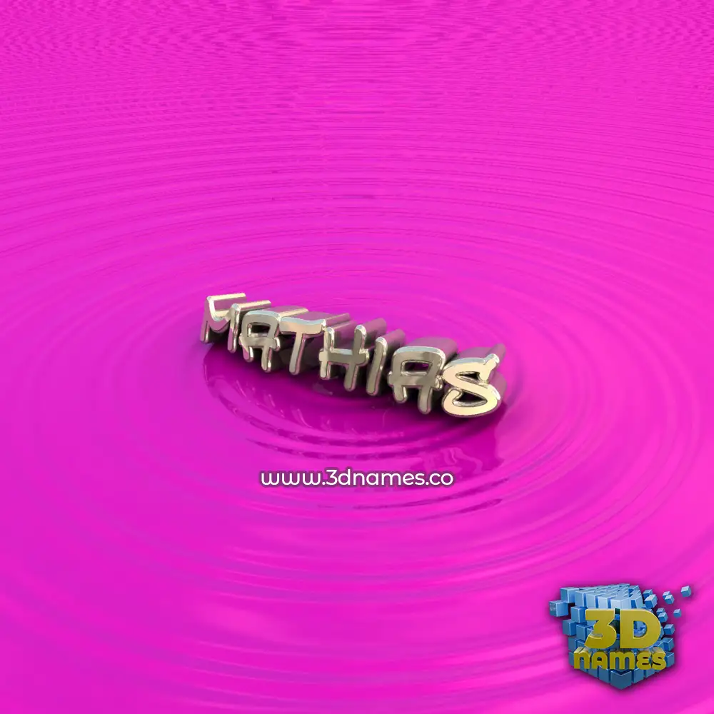 mathias in Pink Graffiti style - 3D name wallpaper