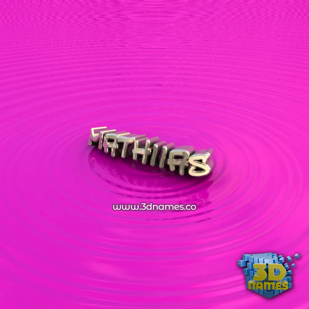 mathiias in Pink Graffiti style - 3D name wallpaper