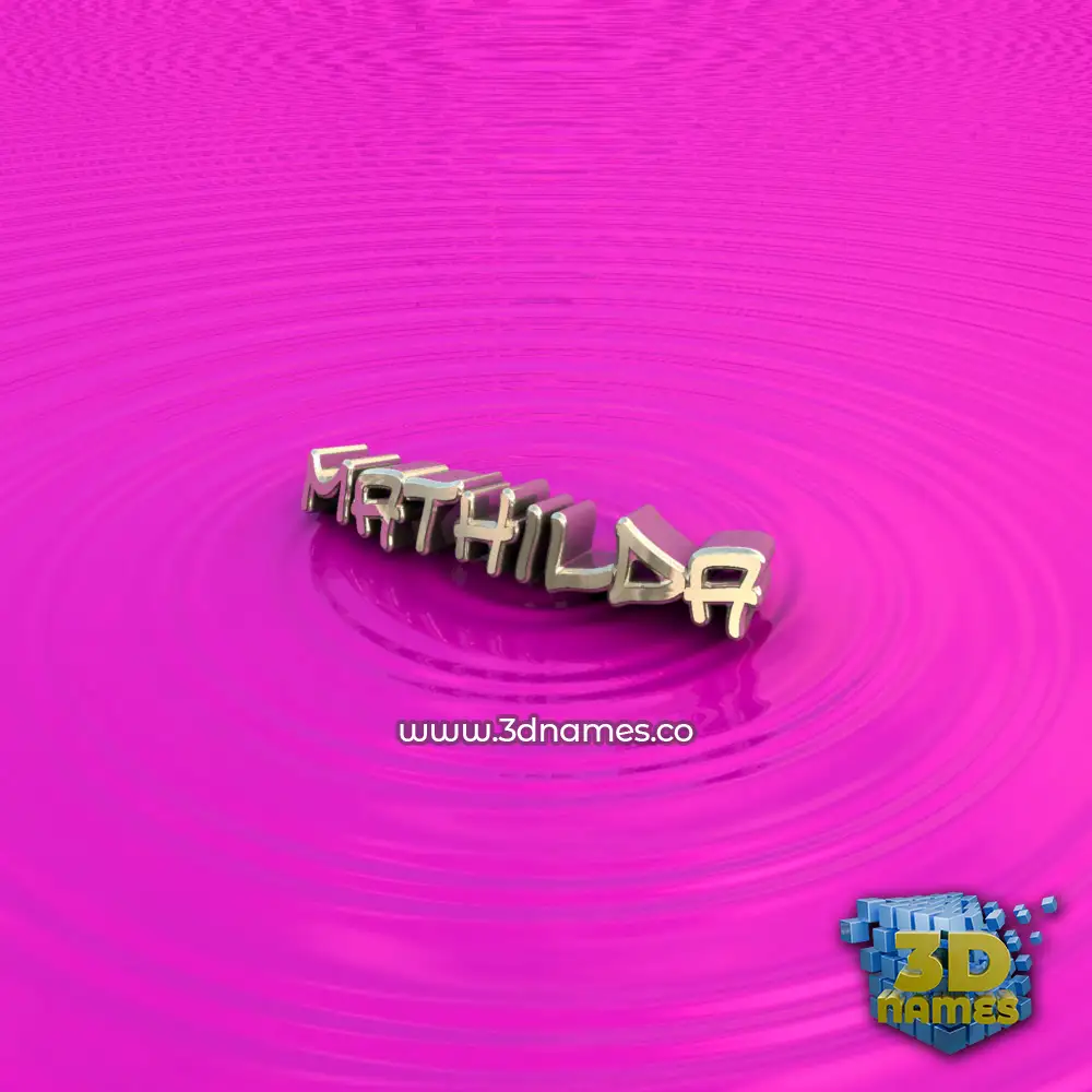 mathilda in Pink Graffiti style - 3D name wallpaper
