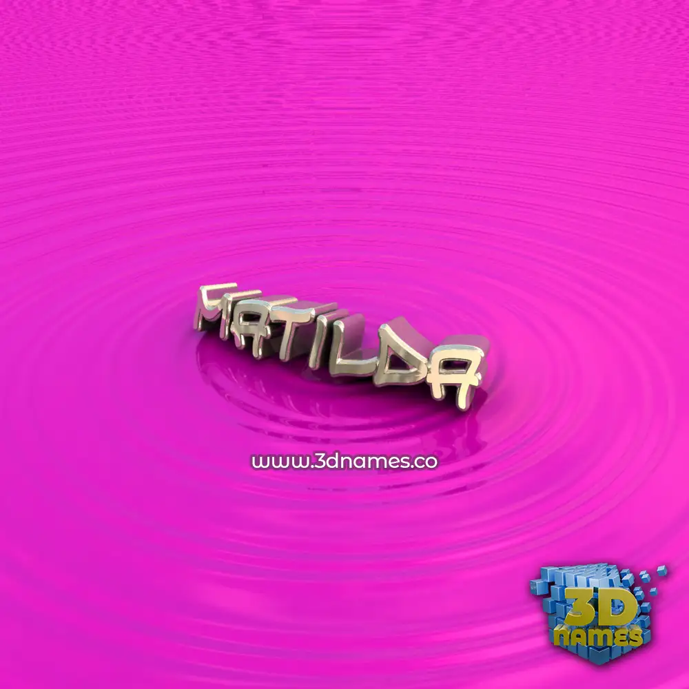 matilda in Pink Graffiti style - 3D name wallpaper