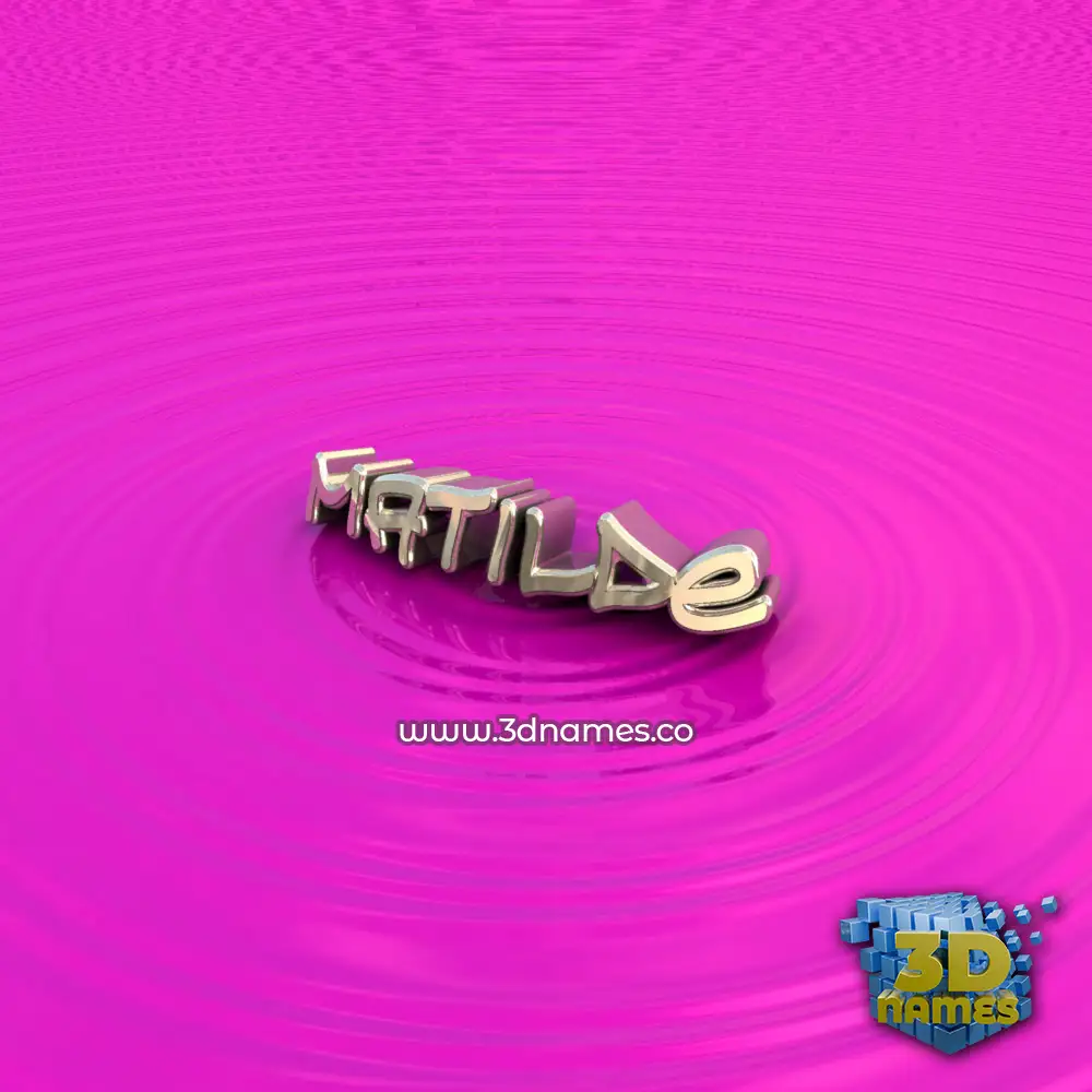 matilde in Pink Graffiti style - 3D name wallpaper