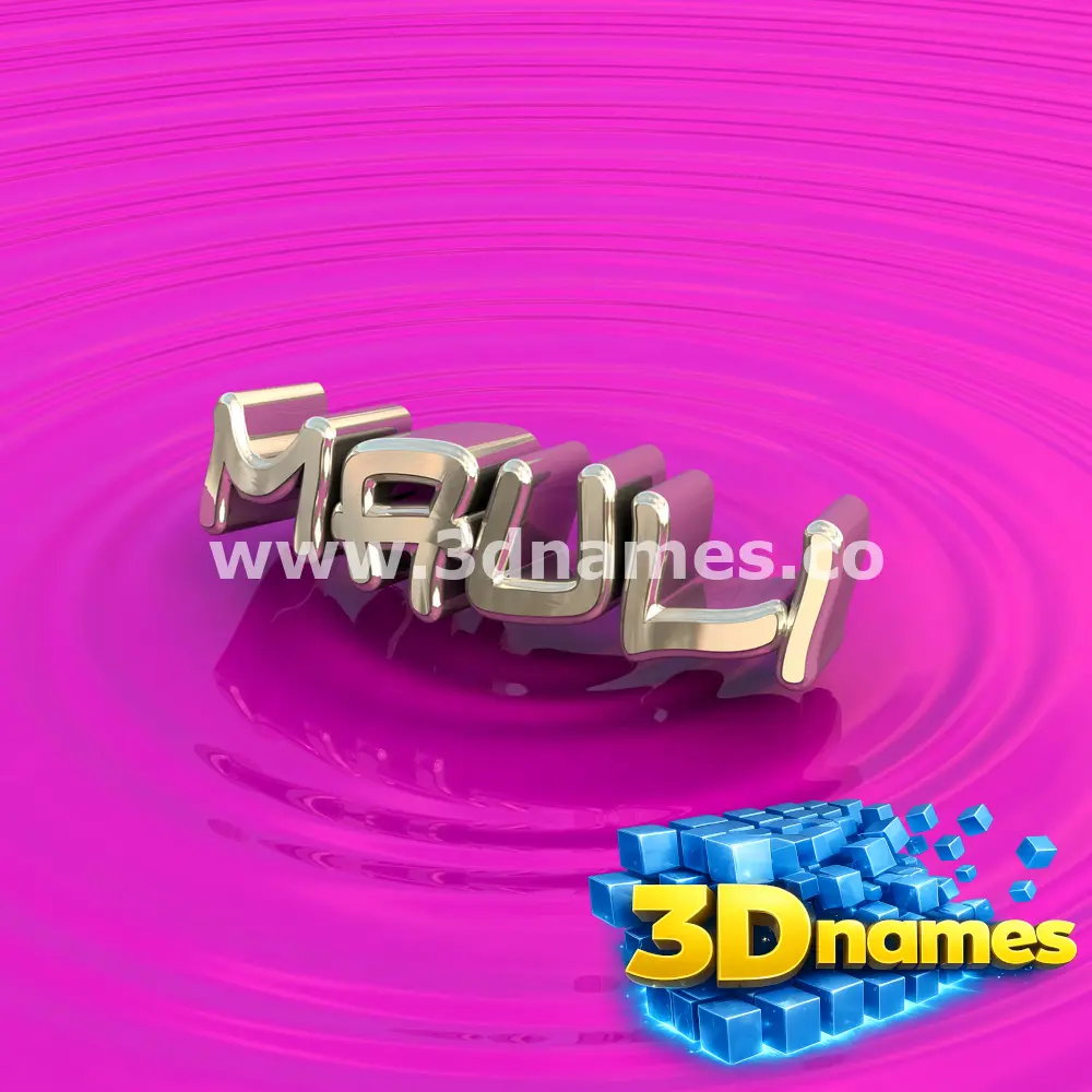 mauli in Pink Graffiti style - 3D name wallpaper
