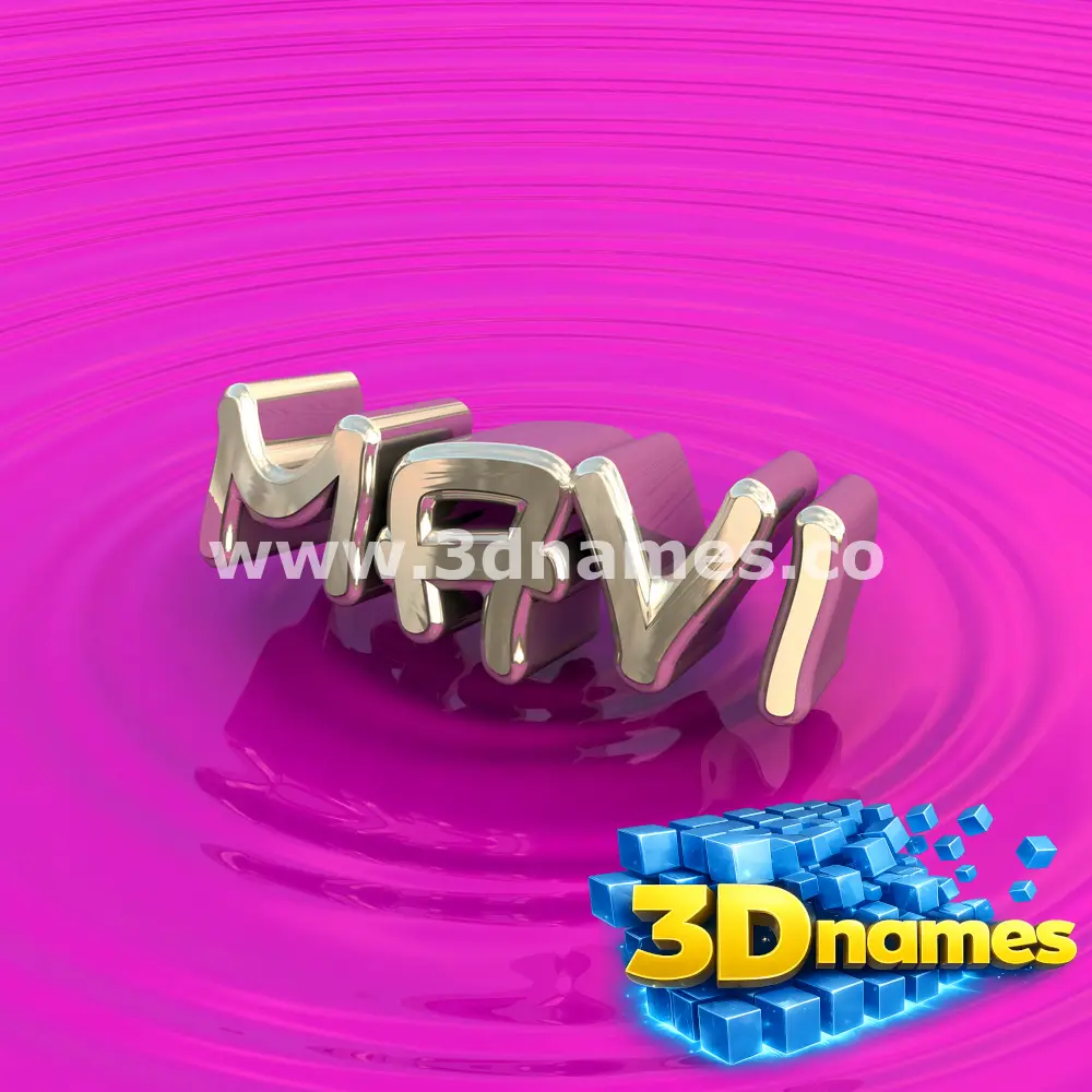 mavi in Pink Graffiti style - 3D name wallpaper