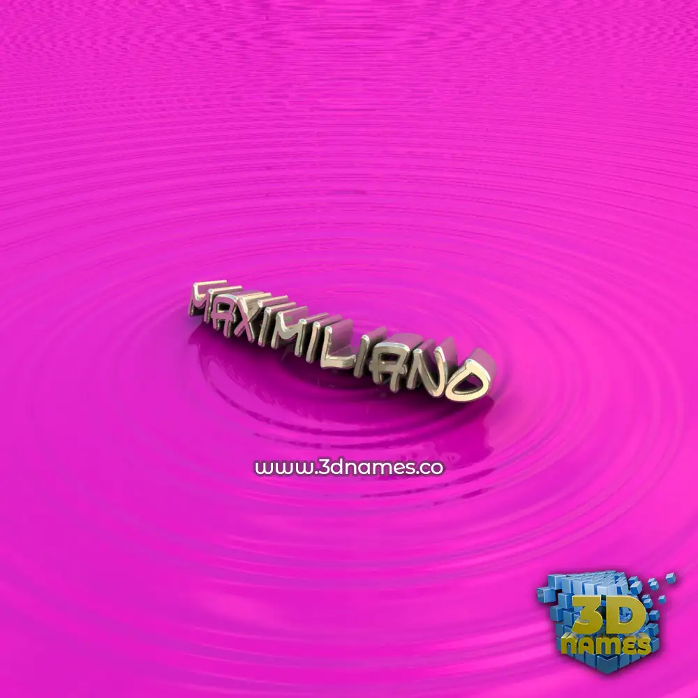 maximiliano in Pink Graffiti style - 3D name wallpaper
