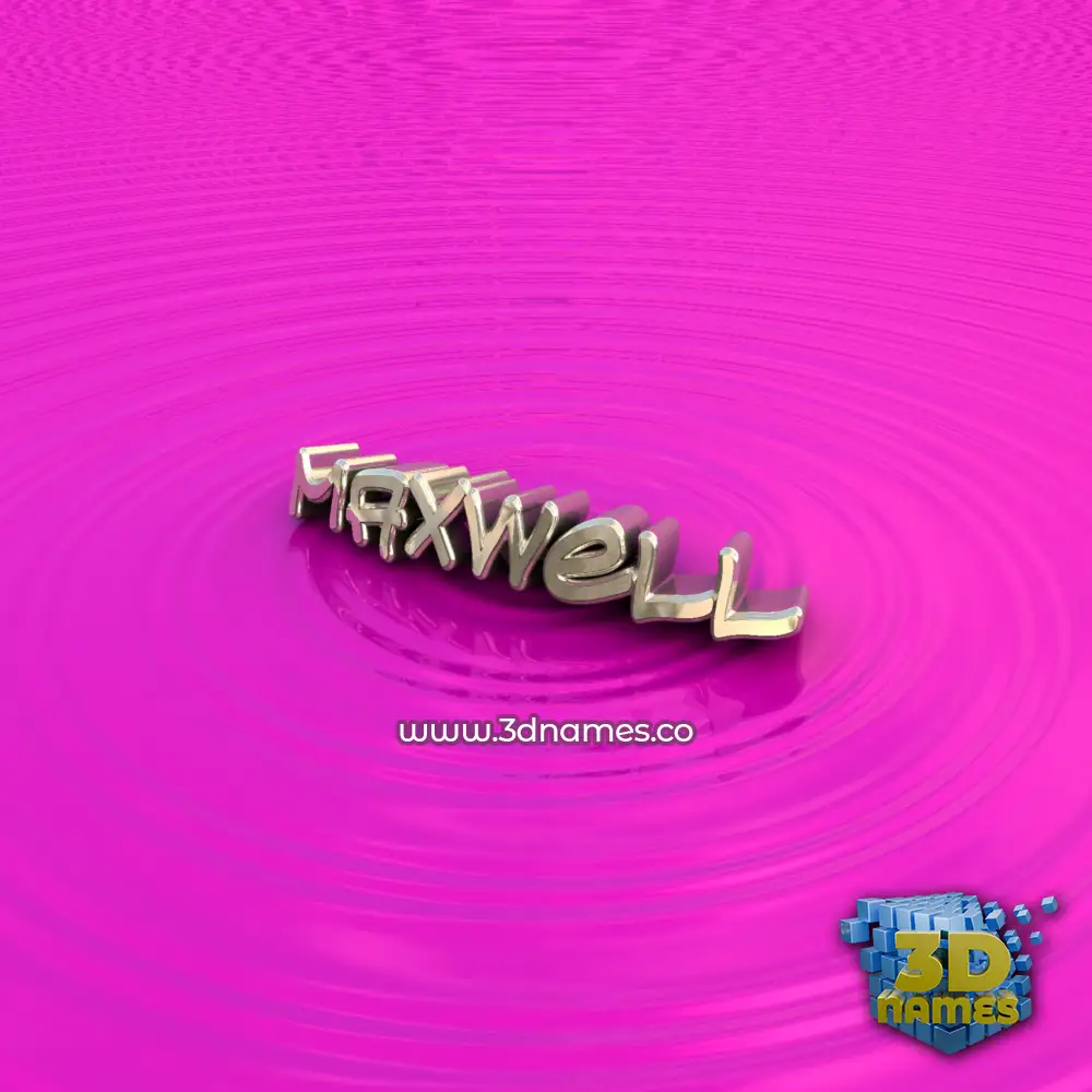 maxwell in Pink Graffiti style - 3D name wallpaper