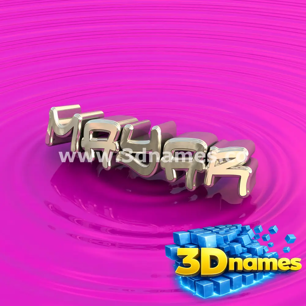 mayar in Pink Graffiti style - 3D name wallpaper