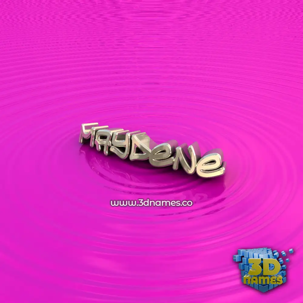 maydene in Pink Graffiti style - 3D name wallpaper