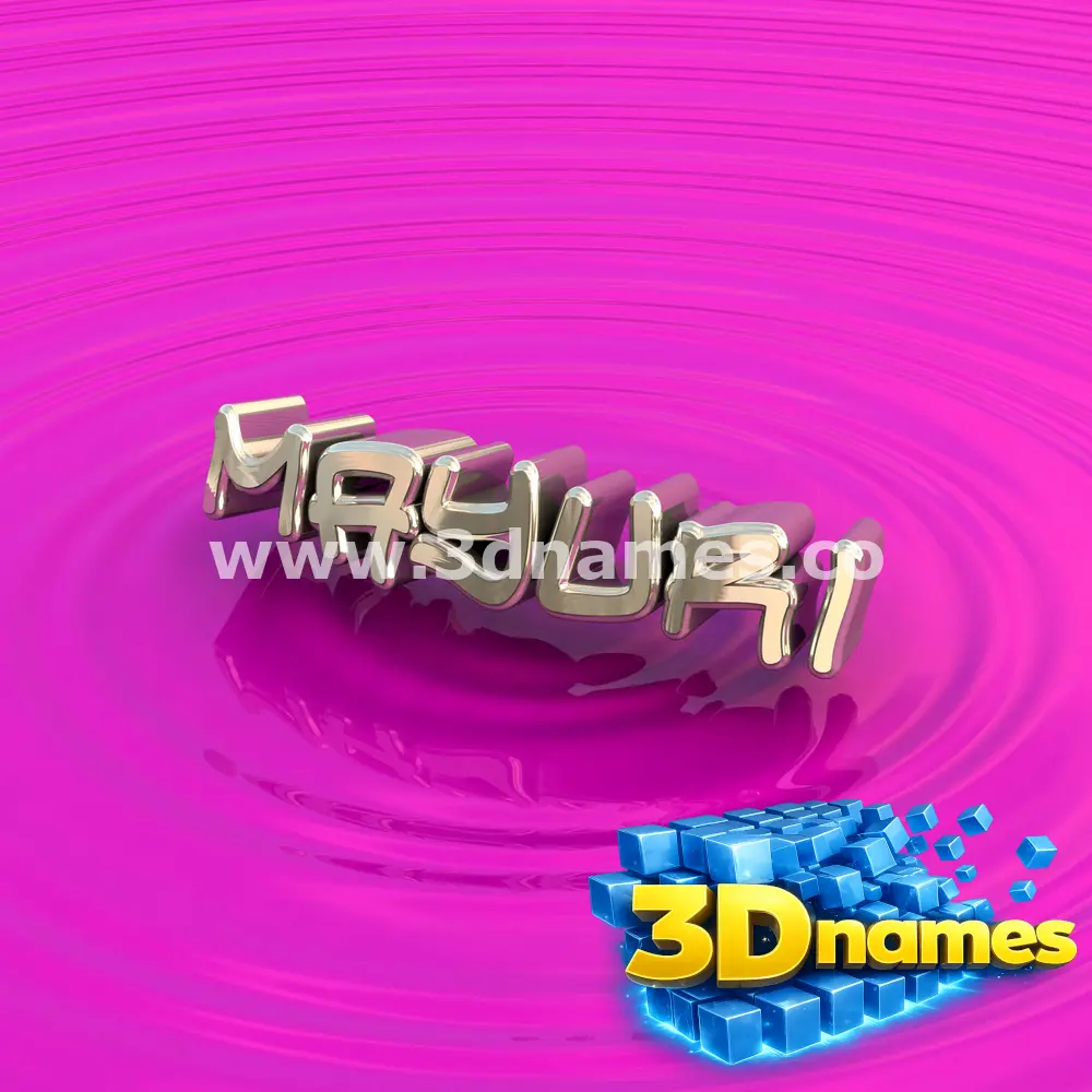mayuri in Pink Graffiti style - 3D name wallpaper