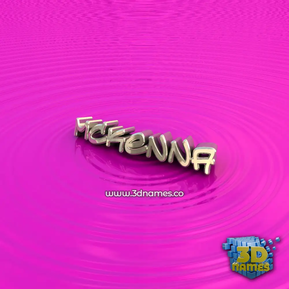 mckenna in Pink Graffiti style - 3D name wallpaper