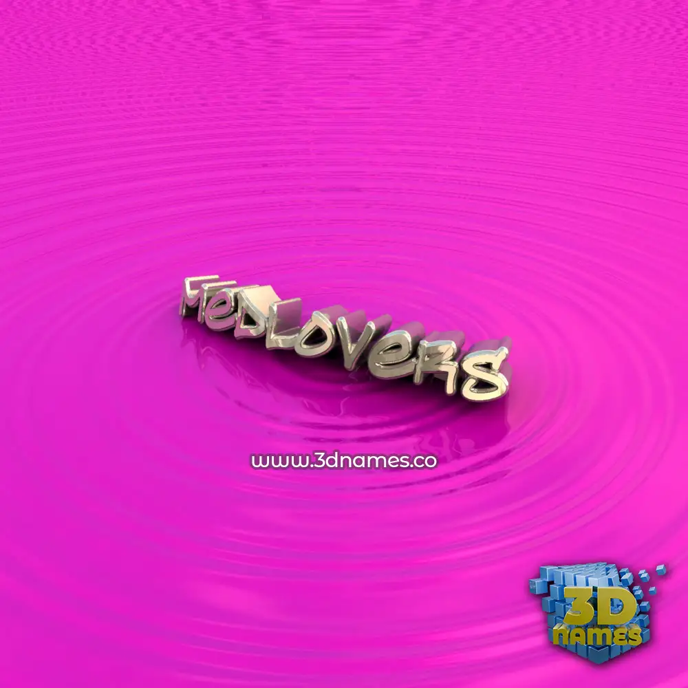 medlovers in Pink Graffiti style - 3D name wallpaper