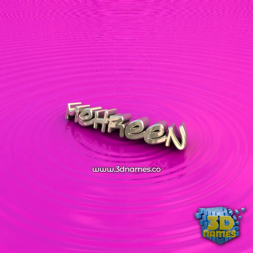 mehreen in Pink Graffiti style - 3D name wallpaper