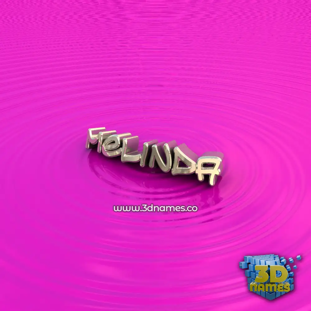 melinda in Pink Graffiti style - 3D name wallpaper