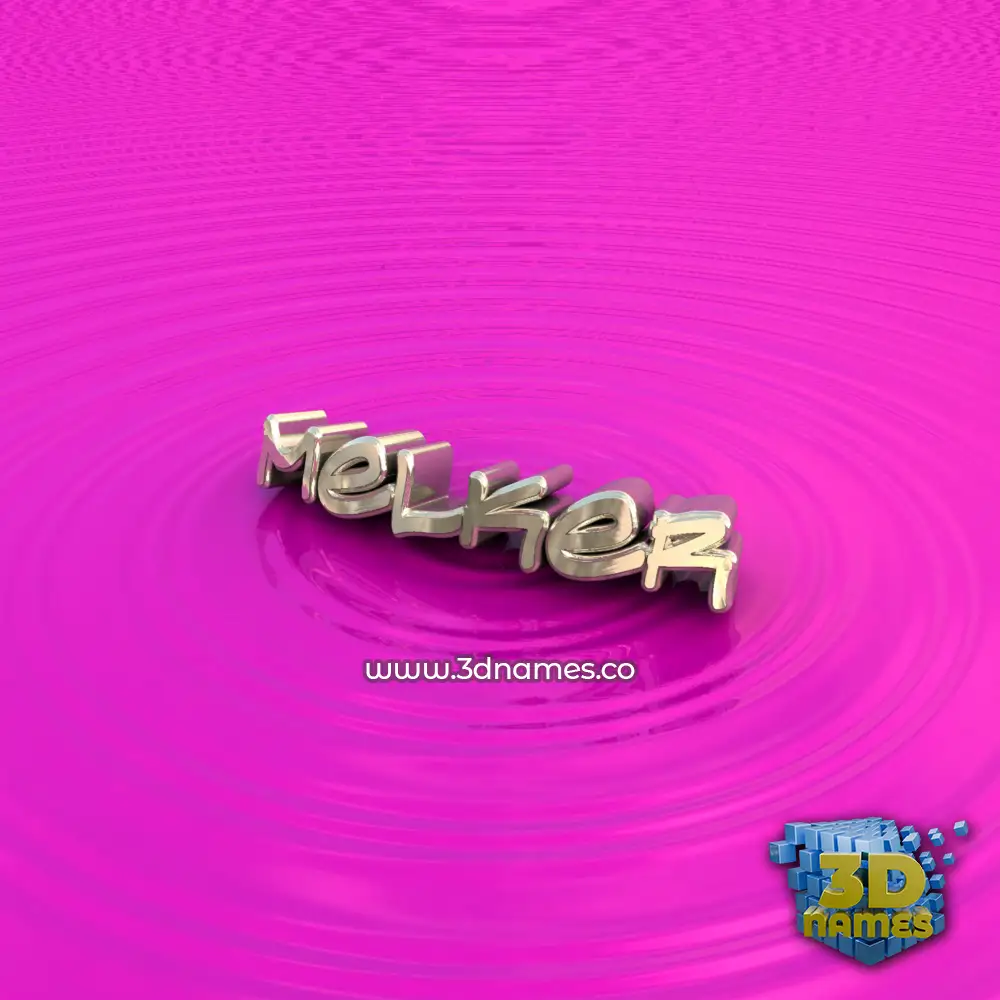 melker in Pink Graffiti style - 3D name wallpaper