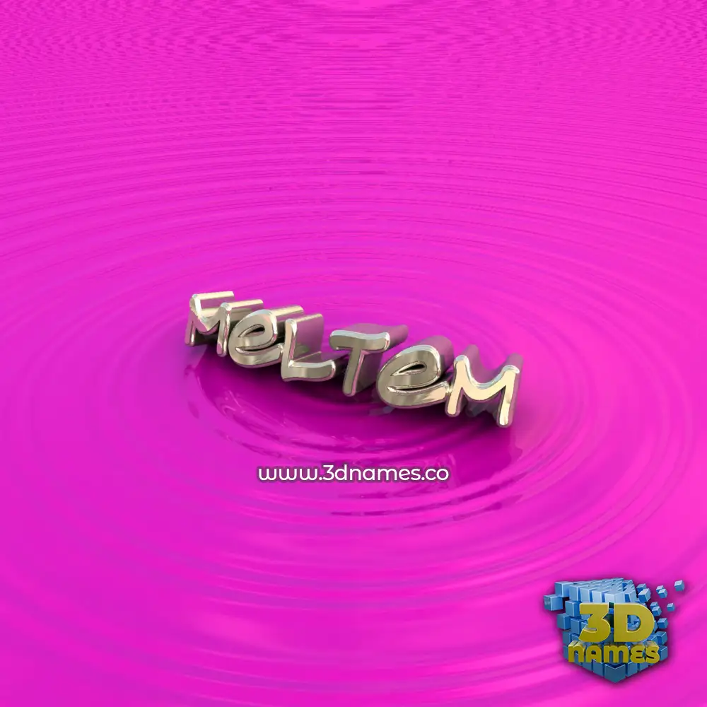 meltem in Pink Graffiti style - 3D name wallpaper