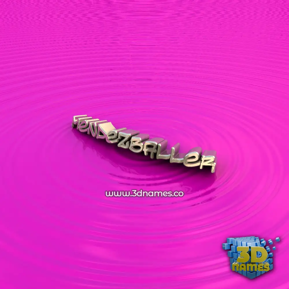 mendezballer in Pink Graffiti style - 3D name wallpaper