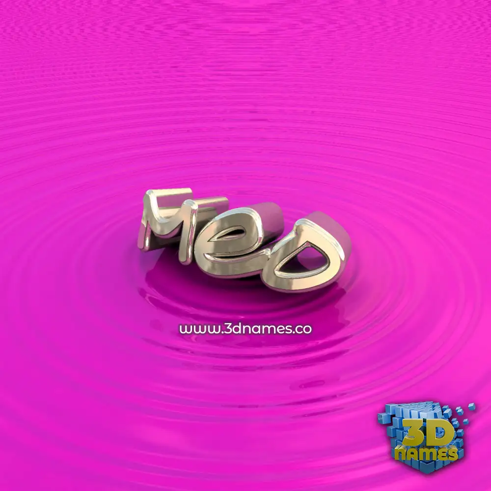 meo in Pink Graffiti style - 3D name wallpaper