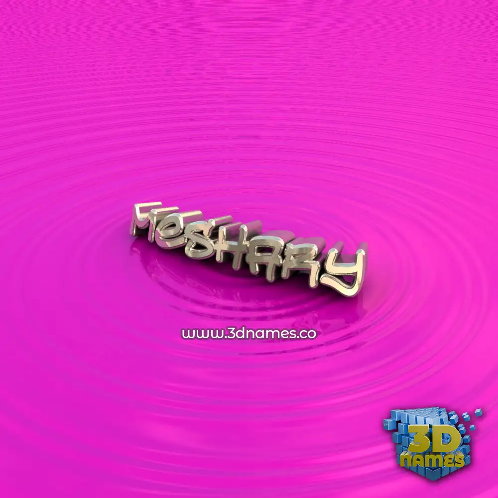 meshary in Pink Graffiti style - 3D name wallpaper