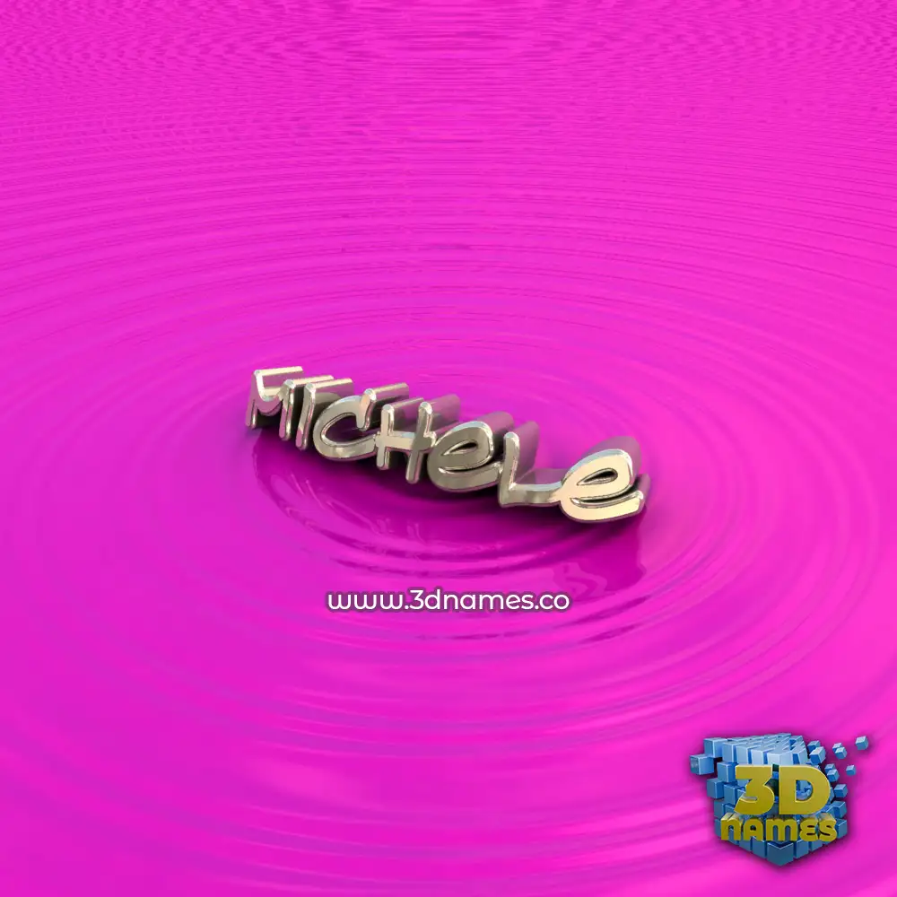 michele in Pink Graffiti style - 3D name wallpaper