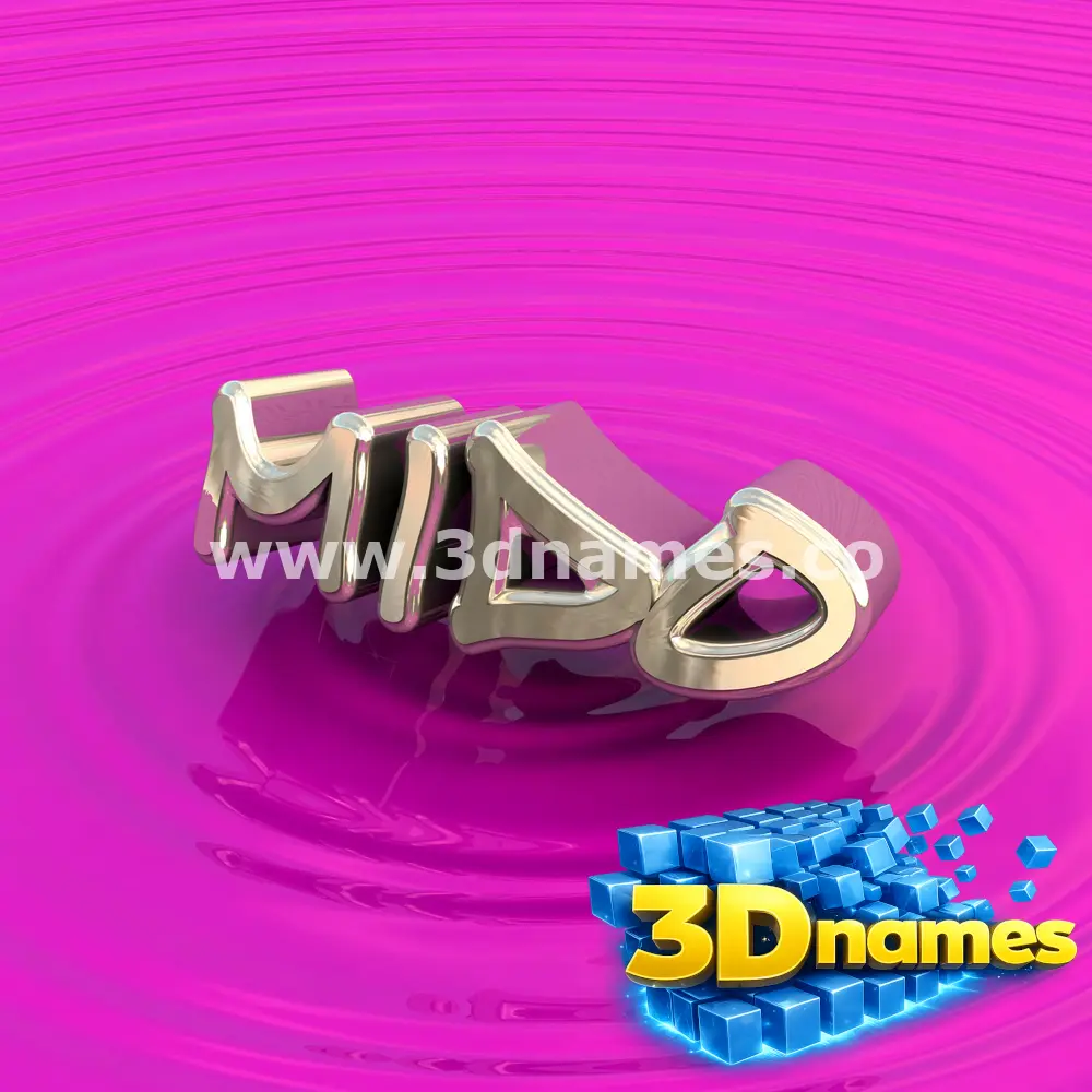 mido in Pink Graffiti style - 3D name wallpaper