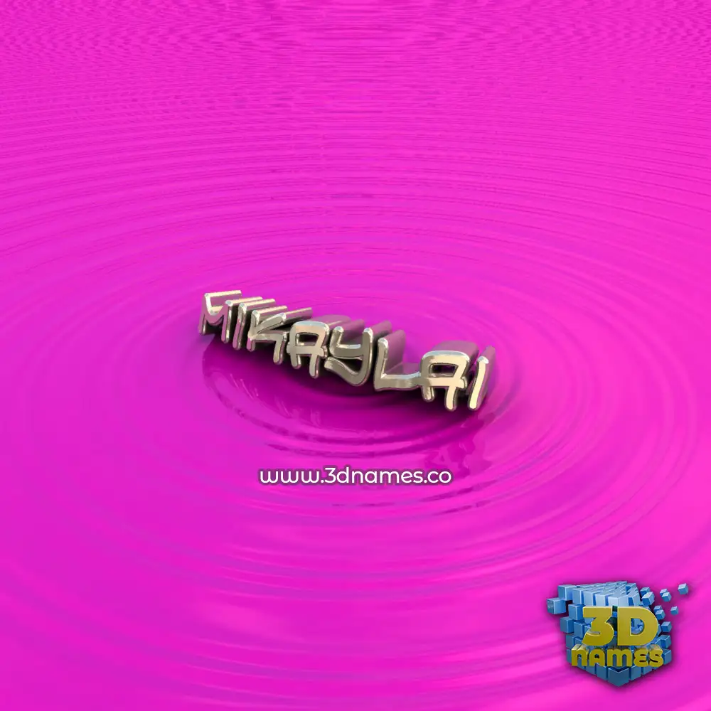mikaylai in Pink Graffiti style - 3D name wallpaper