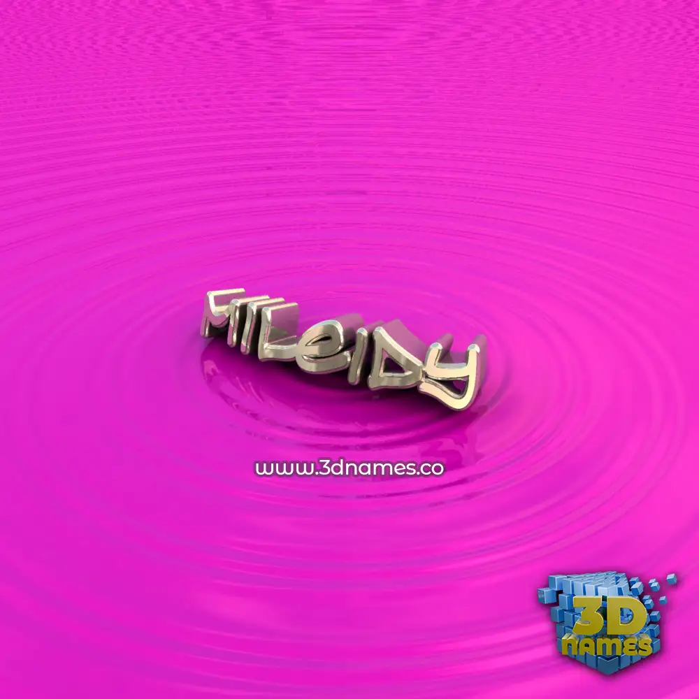 mileidy in Pink Graffiti style - 3D name wallpaper