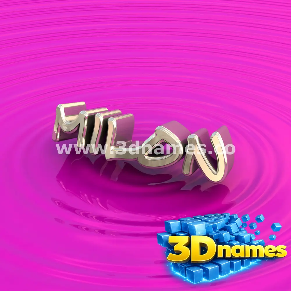 milon in Pink Graffiti style - 3D name wallpaper